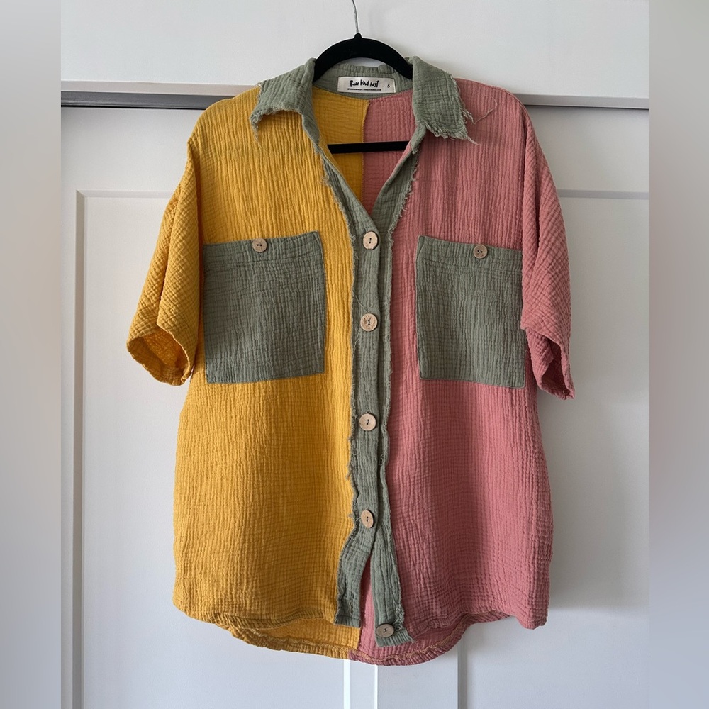 Three Bird Nest Multicolor Textured Shirt